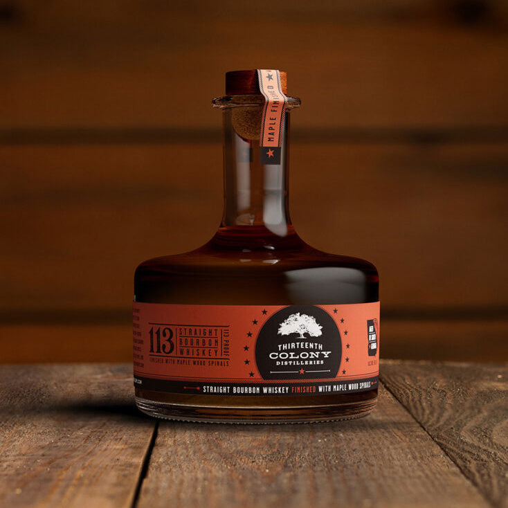 113 Bourbon Whiskey Finished With Maple Wood Spirals