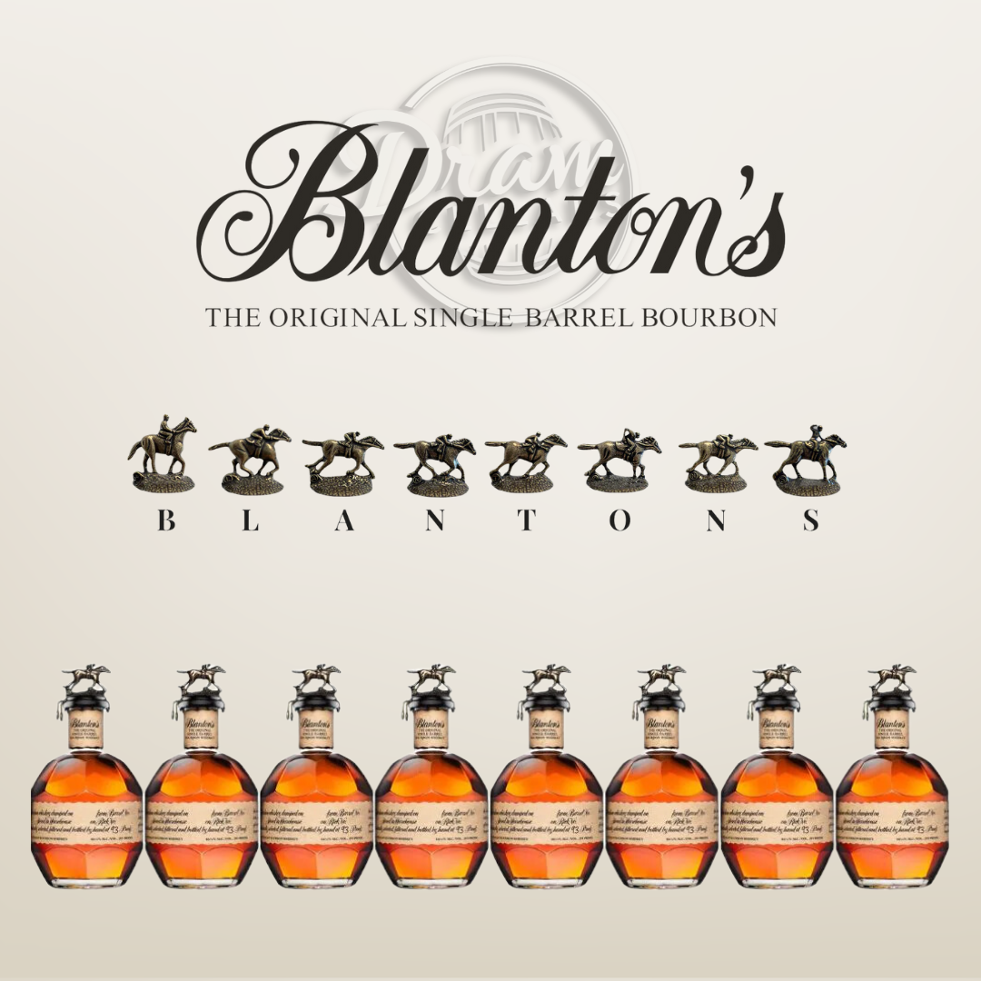 Blanton's Single Barrel Complete Horse Set (8 750ml Bottles)