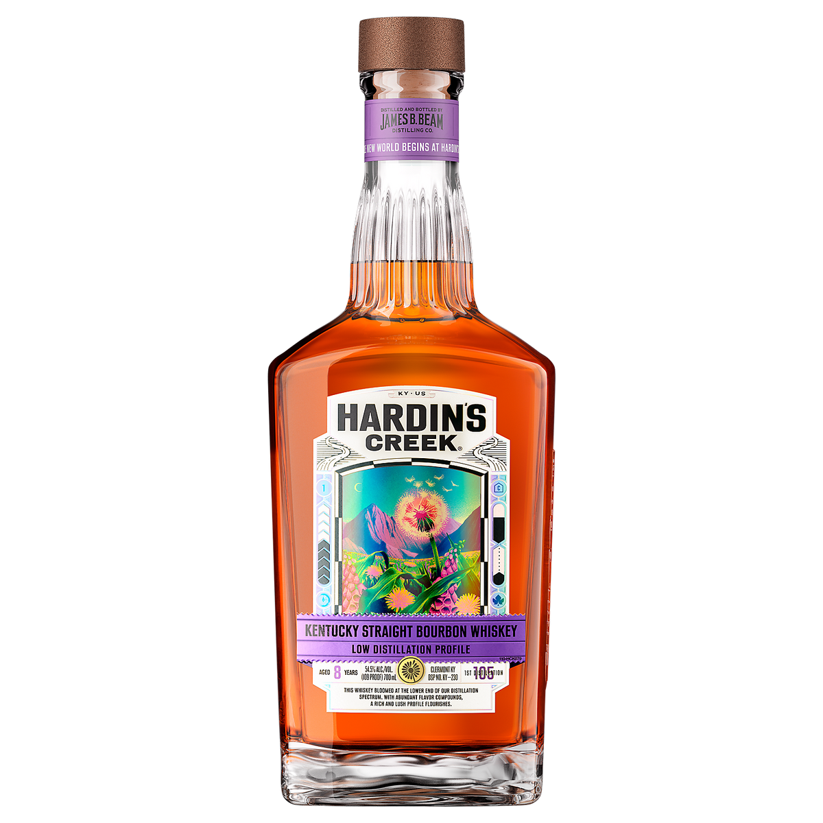 Hardin's creek straight bourbon Low distillation profile 8 yr 109