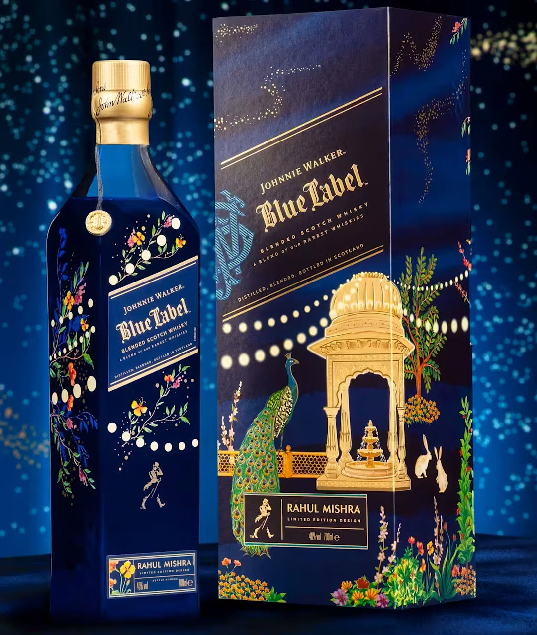 JOHNNIE WALKER BLUE LABEL X RAHUL MISHRA LIMITED-EDITION DESIGN