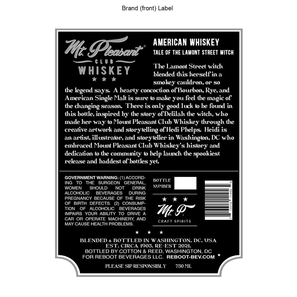 Mt. Pleasant Club Tale of the Lamont St. Witch American Whiskey