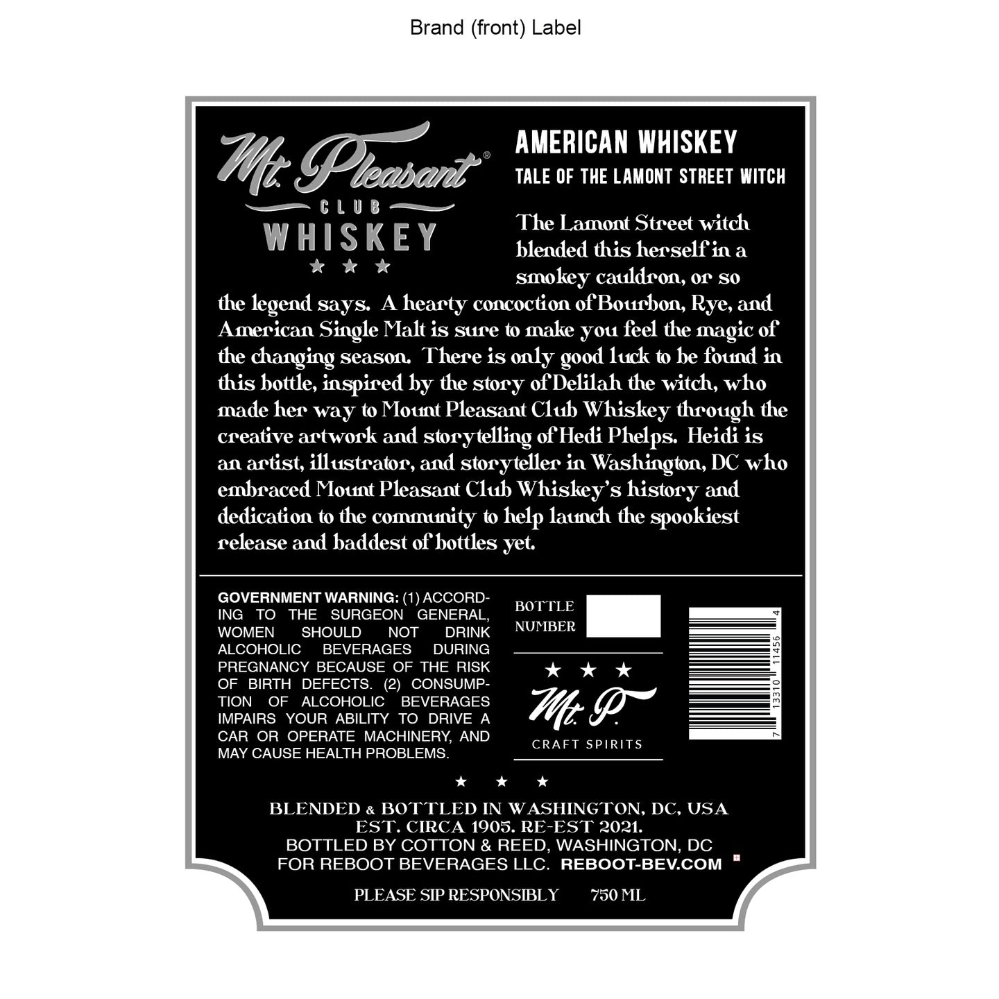 Mt. Pleasant Club Tale of the Lamont St. Witch American Whiskey