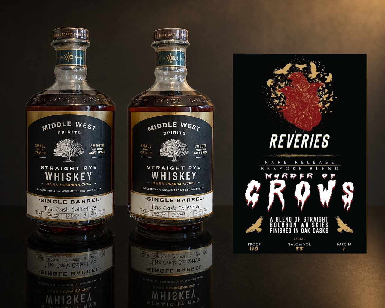 Cask Collective Bundle - 2X Middlewest Pumpernickel Rye + The Reveries 'Murder of Crows'