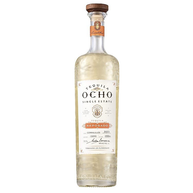 Tequila ocho tequila reposado single estate corralillos 80 1 Lt Bottle