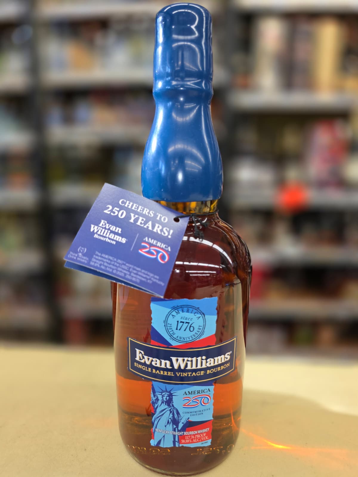 Evan Williams Single Barrel 250 Commemorative Edition 117.7 prf