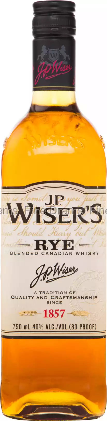 JP Wiser's Blended Rye Whiskey 750ml